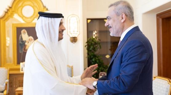 Bakan Fidan Katar Babakan Al Sani ile bir araya geldi