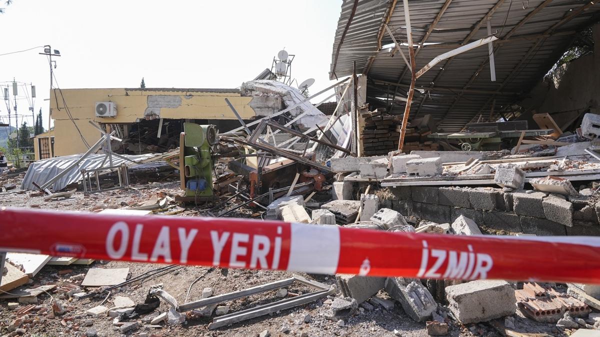 zmir'de patlama: Bir kii yaraland