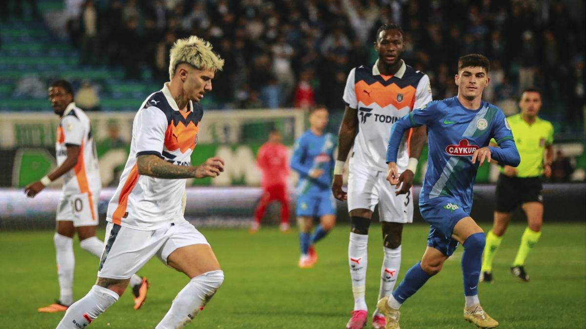 Rizespor-Baakehir manda gol kmad