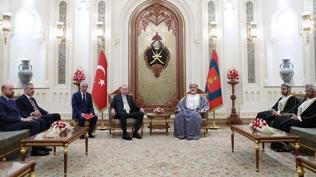 Cumhurbaşkanı Erdoğan Umman Sultanı Heysem bin Tarık ile görüştü