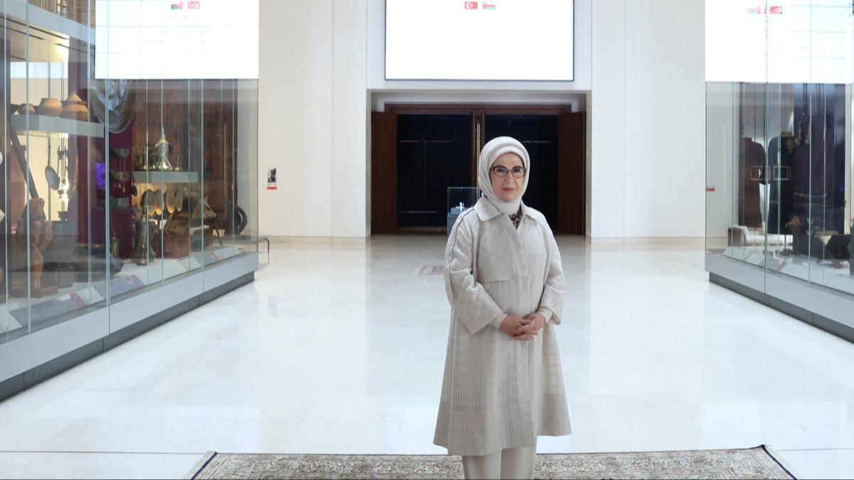 Emine Erdoan'dan Umman'daki Ulusal Mze'ye anlaml ziyaret