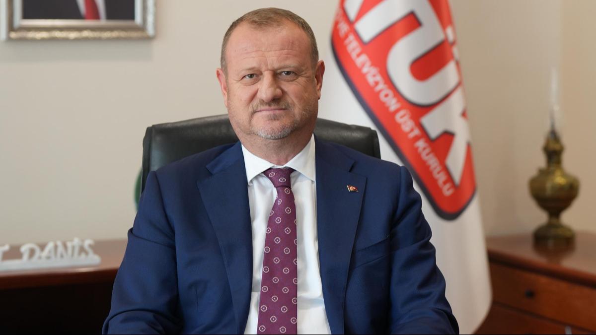 Yeni RTÜK Başkanı Mehmet Daniş'ten teşekkür mesajı