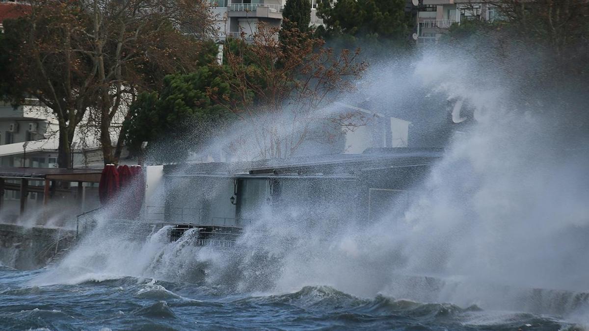 Marmara'nın güneyinde fırtına uyarısı