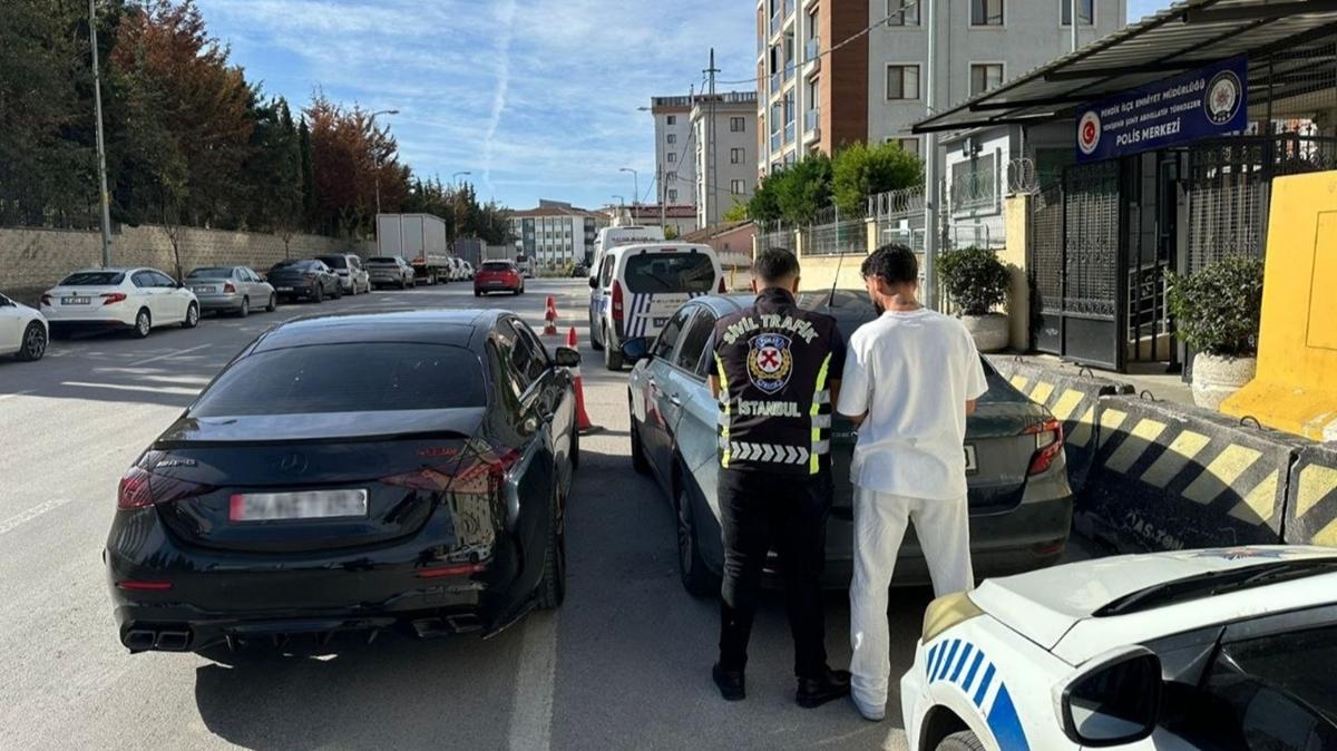 Pendik'te trafikte makas atan sürücü yakalandı