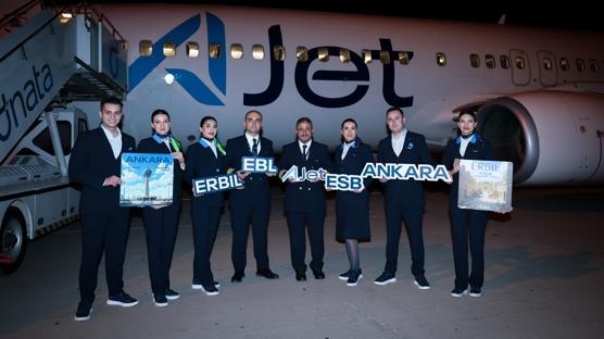 AJet, Irak'ın 3 kentine daha sefer başlatacağını duyurdu