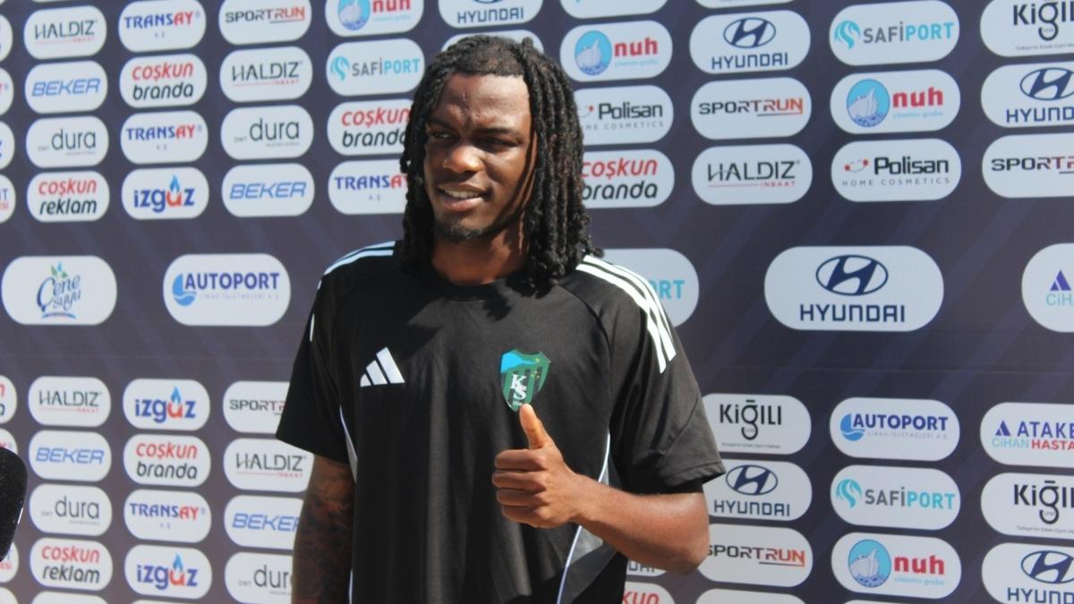 Kocaelispor'un futbolcusu Joseph Nonge: Hocamıza çok güveniyorum