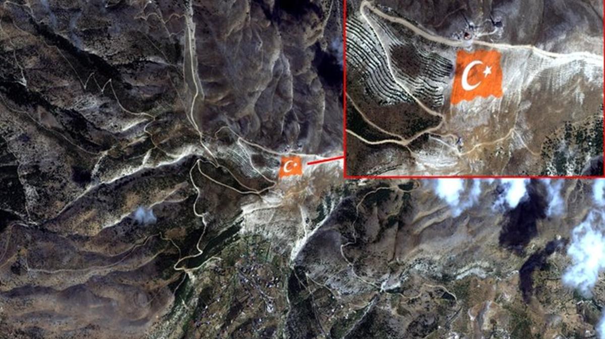 Yeryzne smayan sevda! Uzaydan grntlendi