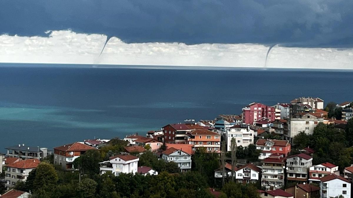 Zonguldak'ta denizde hortum oluştu