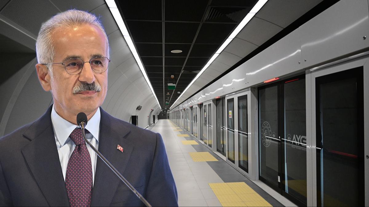 Bakan Uraloğlu tarih verdi! Yeni metro hattı için geri sayım başladı