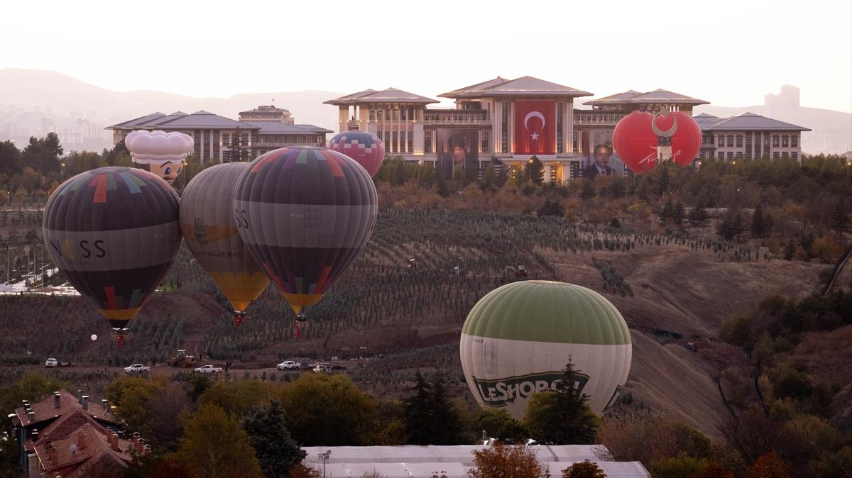 Cumhurbakanl Klliyesi'nde scak hava balonu etkinlii dzenlendi