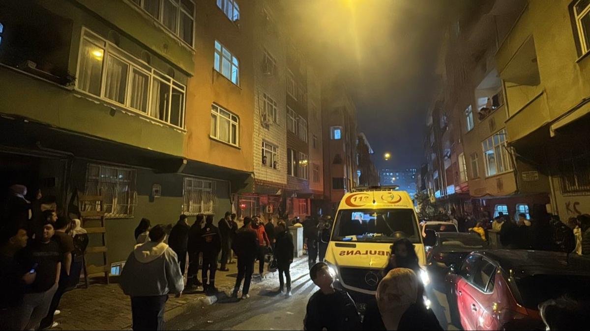 Esenler'de 5 katlı binada yangın paniği: 10'u aşkın kişi hastaneye kaldırıldı