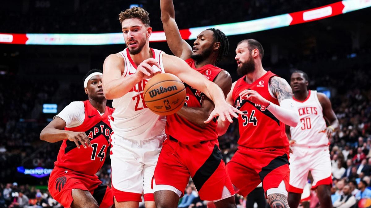 NBA'de Alperen Şengün rüzgarı! Houston Rockets deplasmanda Toronto Raptors'ı devirdi