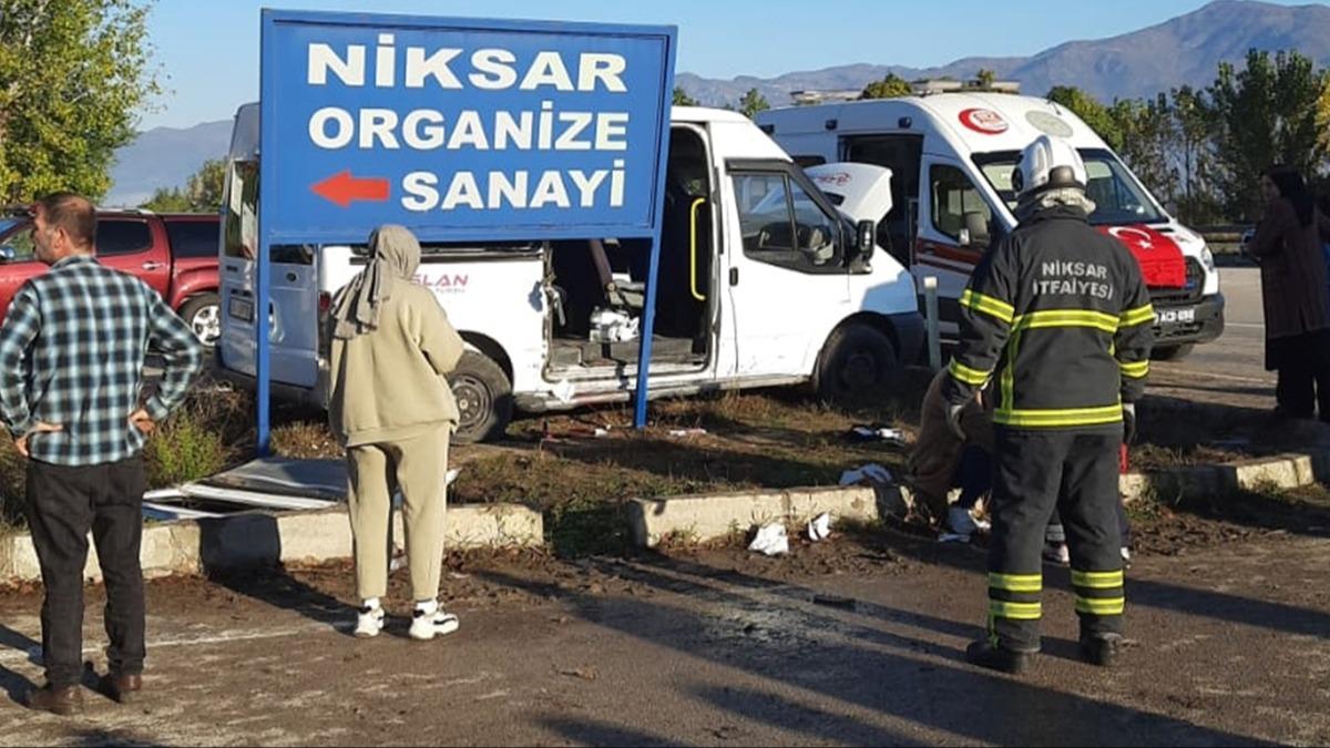 Tokat'ta korkun kaza! ok sayda yaral var
