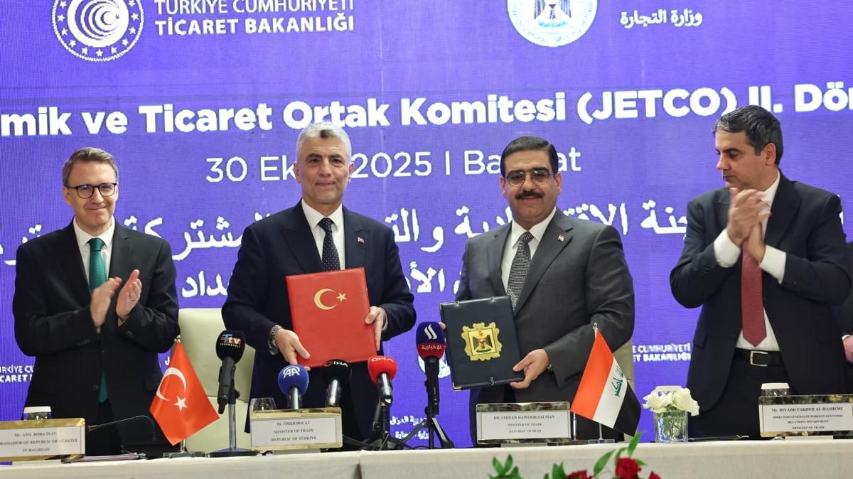 Türkiye ile Irak arasında ''2. Dönem JETCO Protokolü'' imzalandı