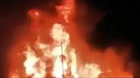 ran'da alevler geceyi aydnlatt: LPG dolum tesisinde korkun yangn