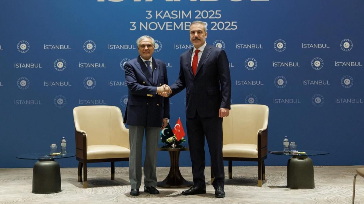 Bakan Fidan, Pakistanl mevkida Dar ile bir araya geldi