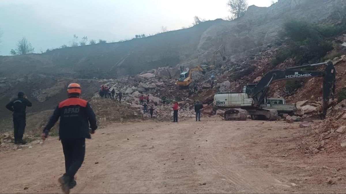Ordu'da taş ocağında göçük! 1 kişinin cansız bedenine ulaşıldı