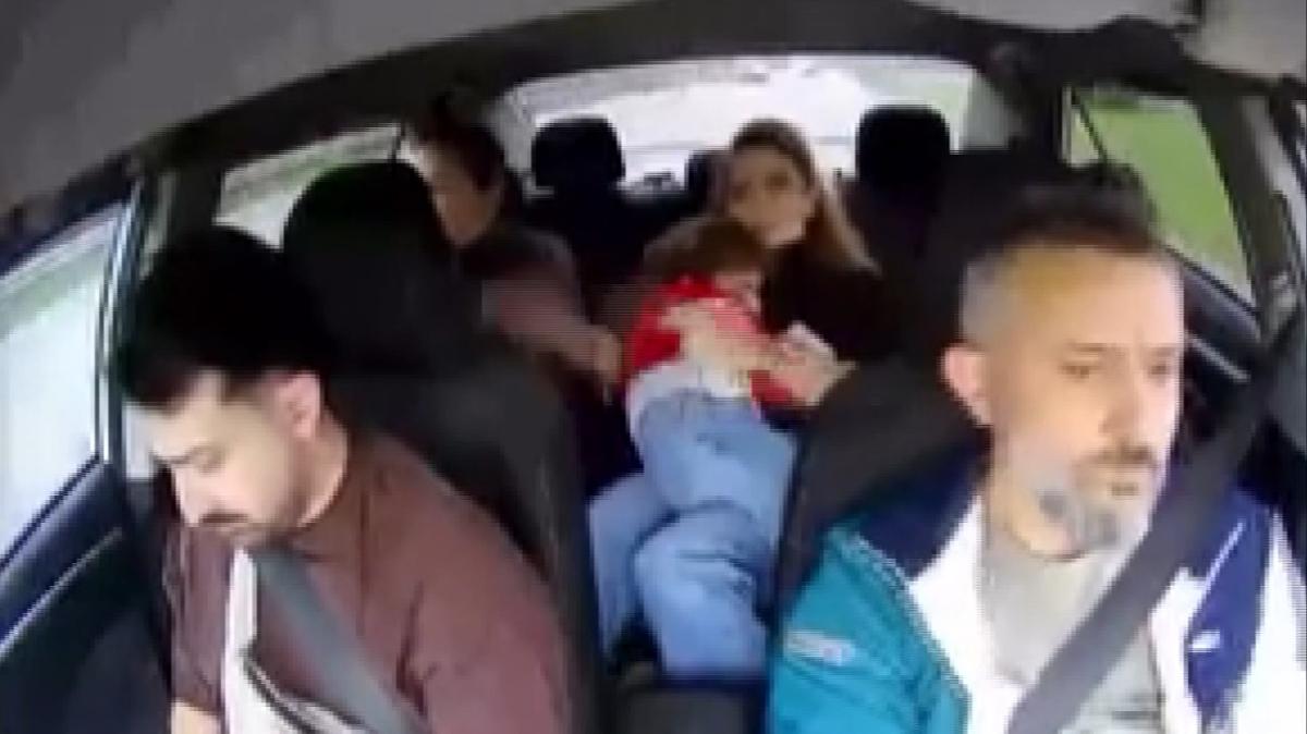 Usta taksici 6 kiinin cann kurtard: O anlar kamerada