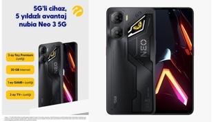 5G uyumlu nubia Neo 3 Turkcell Mağazaları ve Pasaj'da