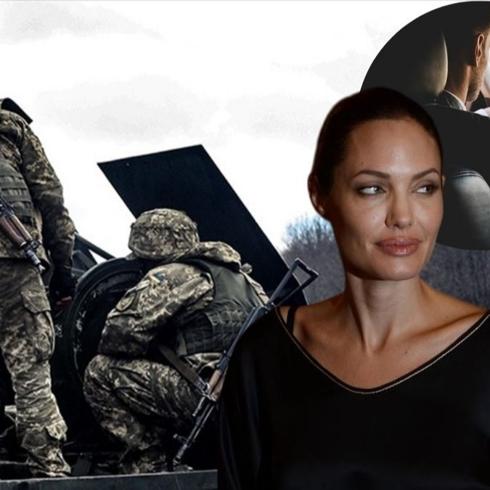 Angelina Jolie'nin Ukrayna ziyaretinde kriz! ofr zorla askere alnd