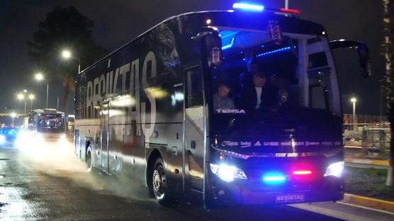 Beikta kafilesi, Antalya'ya ulat