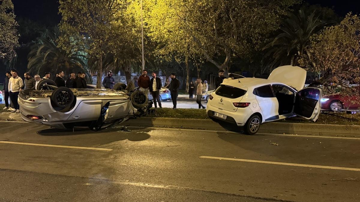 Kartal sahil eridinde zincirleme kaza