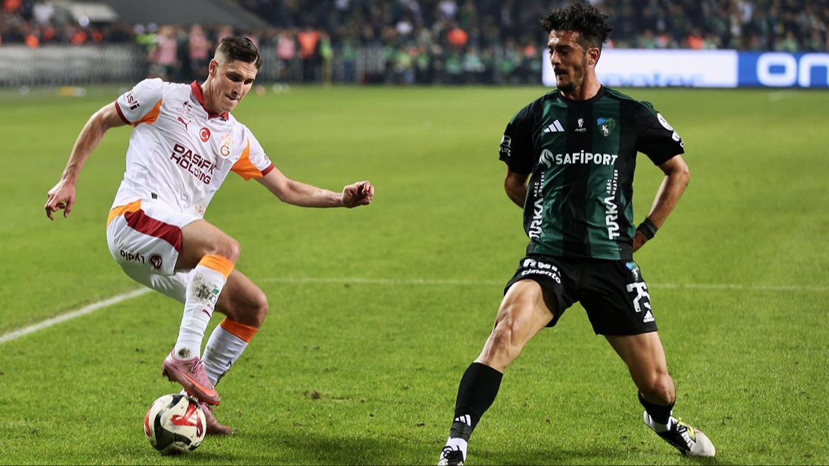 Bu sezon ilk kez malup oldu! Galatasaray 3 puan Kocaeli'de brakt