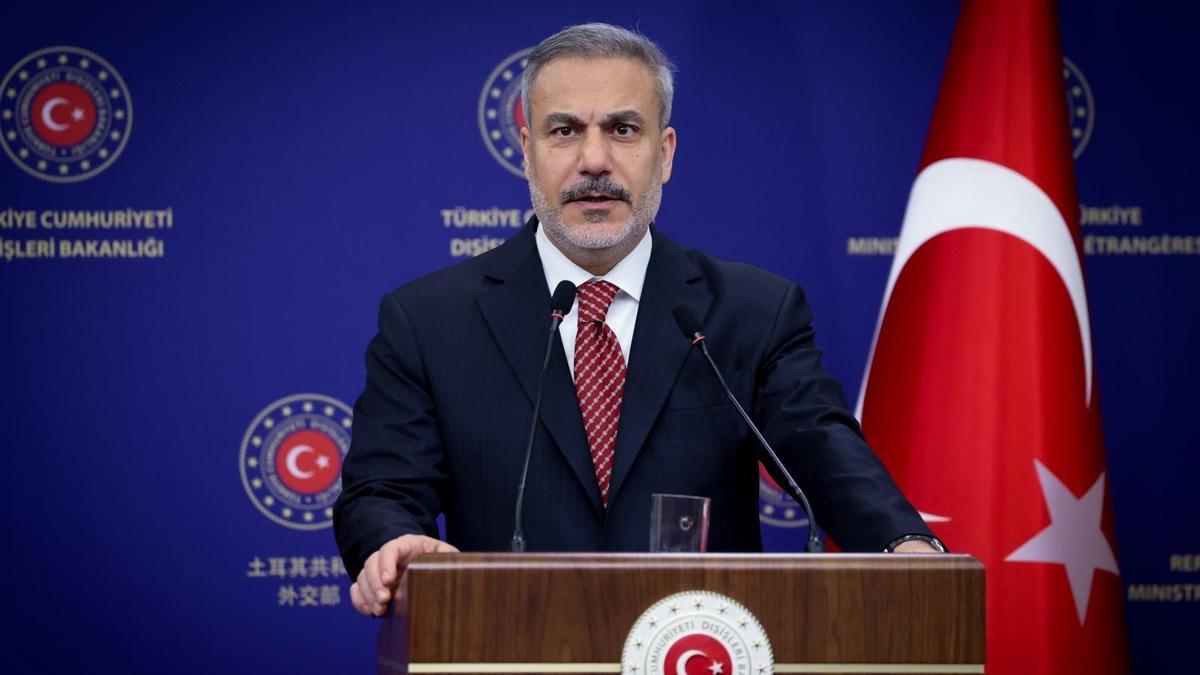 Bakan Fidan'dan ABD mesaj... ''Suriye iin pozisyonumuzu ortaya koyduk''