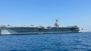 ABD'den tansiyonu arttracak hamle! Dnyann en byk sava gemisi blgeye ulat