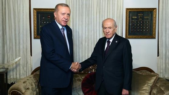 Başkan Erdoğan, Bahçeli ile görüştü