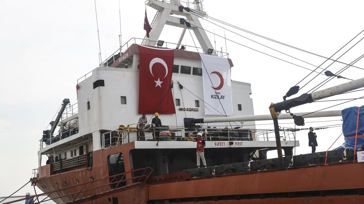 Trkiye'den Gazze'ye yardm eli: yilik Gemisi yola kt