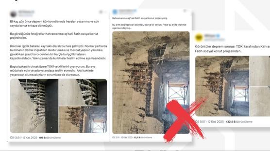 ftiralarnn hedefinde TOK var! Deprem konutlaryla ilgili paylalan fotoraflar aslsz kt