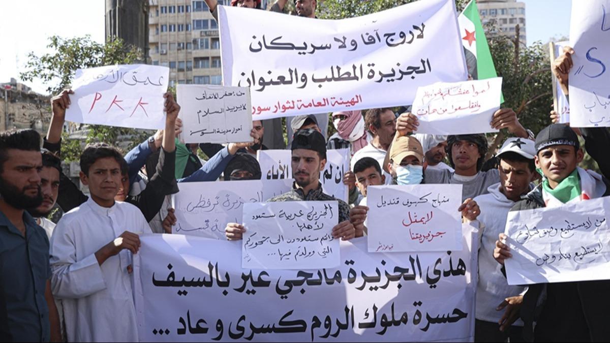 Suriye'de terr rgt PKK/YPG'ye kar halk ayakta: zgrlemeden meydanlar terk etmeyeceiz