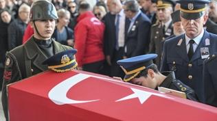 Pilot Yarbay Korkmaz'a son veda