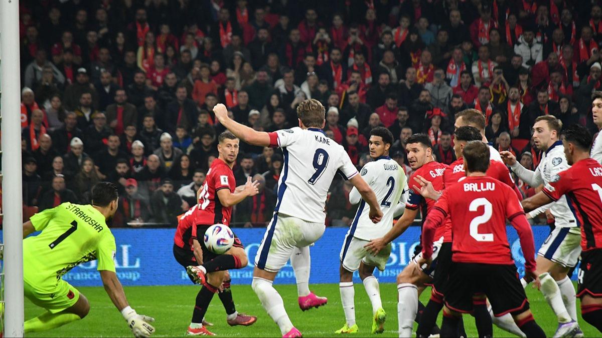 ngiltere, Harry Kane'in golleriyle Arnavutluk'u yendi