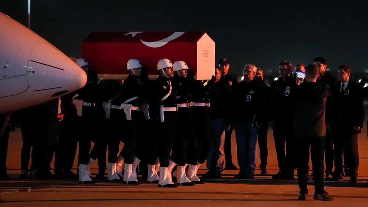 ehit Pilot Hasan Bahar'n naa stanbul'a getirildi