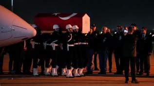 Şehit Pilot Hasan Bahar'ın naaşı İstanbul'a getirildi