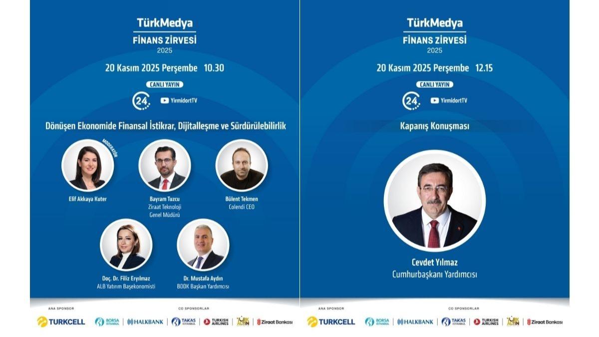 TrkMedya Finans Zirvesi 20 Kasm'da dzenlenecek
