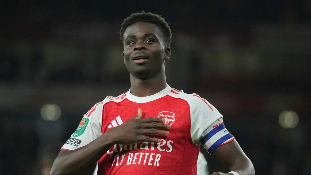 Arsenal'den Bukayo Saka'ya yeni szleme