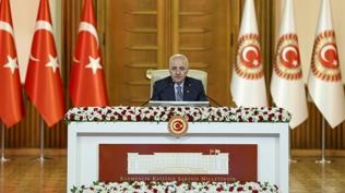 #CANLI TBMM Bakan Kurtulmu'tan aklamalar