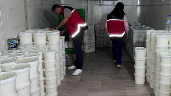 Hatay'da kilolarca peynir imha edildi