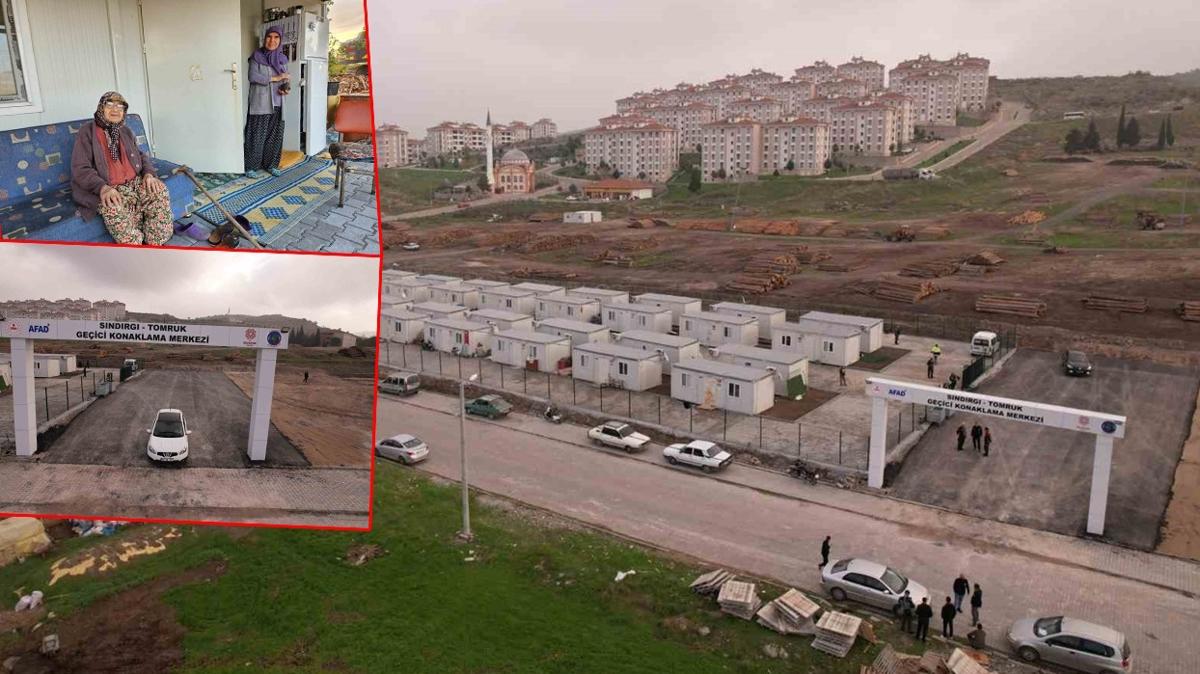 Sndrg'da depremin yaralar sarlyor: Geici Yaam Merkezi kuruldu