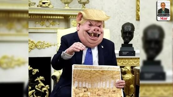 Trump'n, 'Sus, defol! Domuzcuk!' sz, kendisini vuruyor