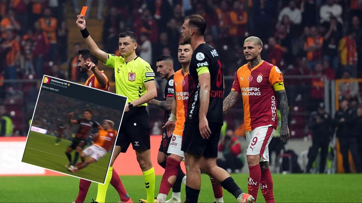 Galatasaray'dan ma sonu hakem tepkisi: Gren VAR m?
