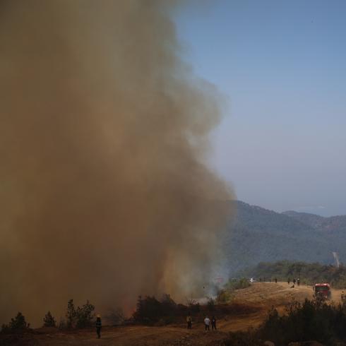 Lazkiye'de orman yangn!