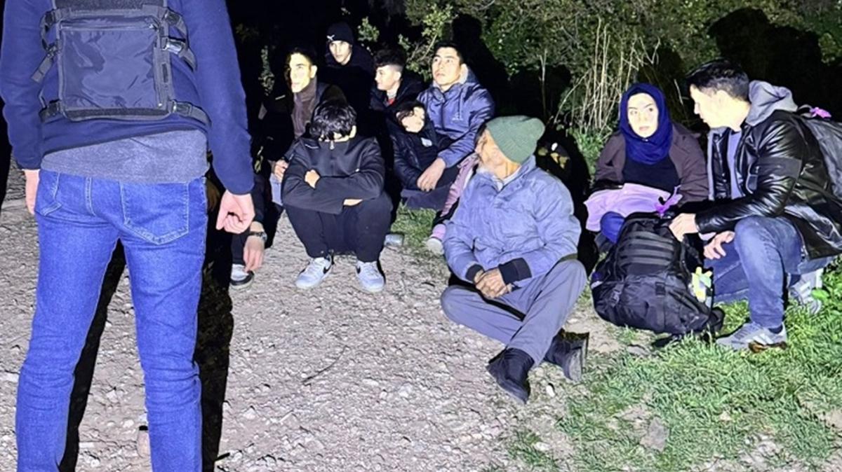 Edirne ve Krklareli'nde 9 dzensiz gmen yakaland