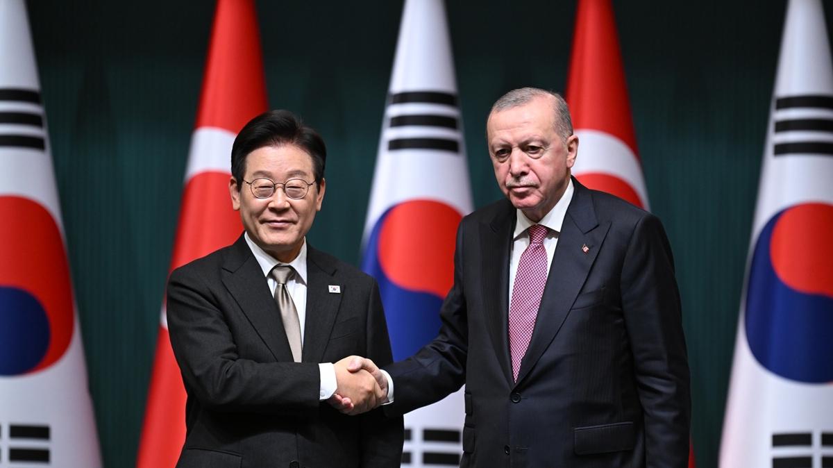 Cumhurbakan Erdoan'dan Gney Kore mesaj: 15 milyar dolarlk ticaret hacmine yaklatk