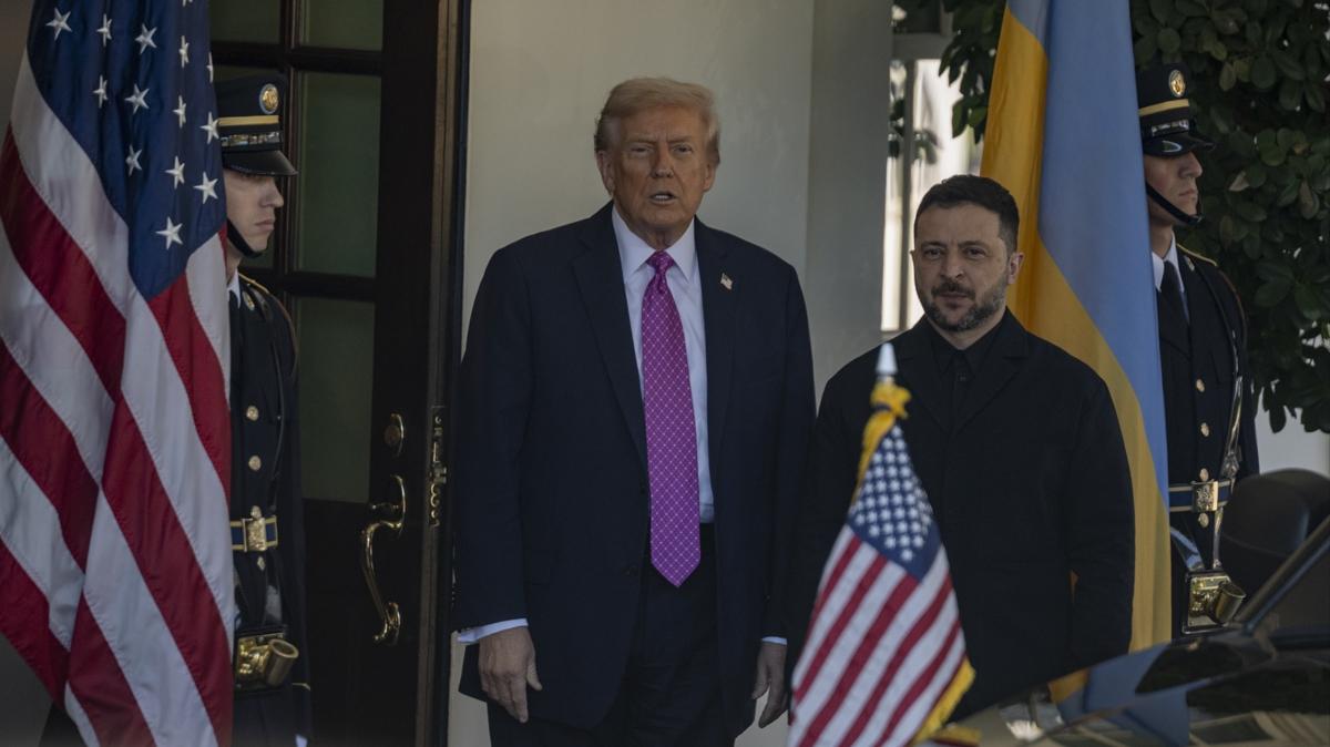 Gzler Zelenski-Trump zirvesine evrildi