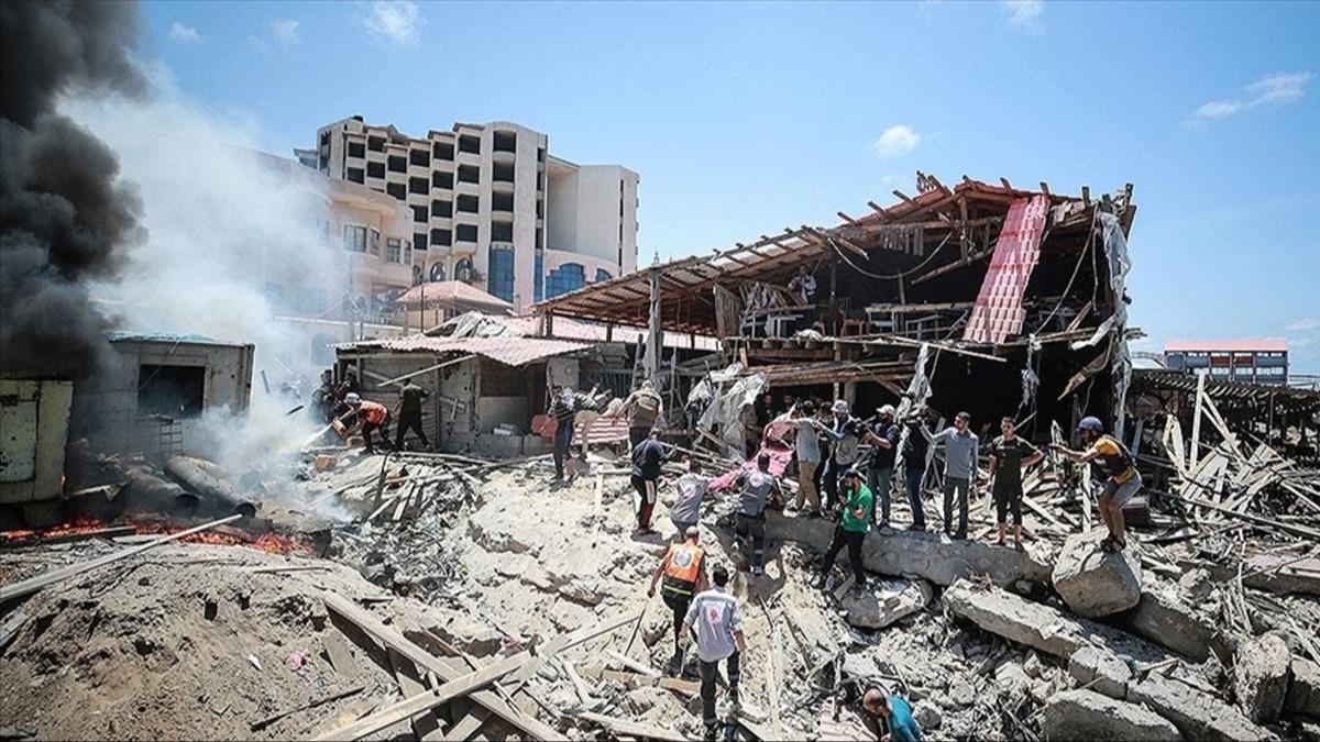 srail Gazze'de 2 yl iinde yardm datm blgelerinde 2 bin 614 Filistinliyi ldrd