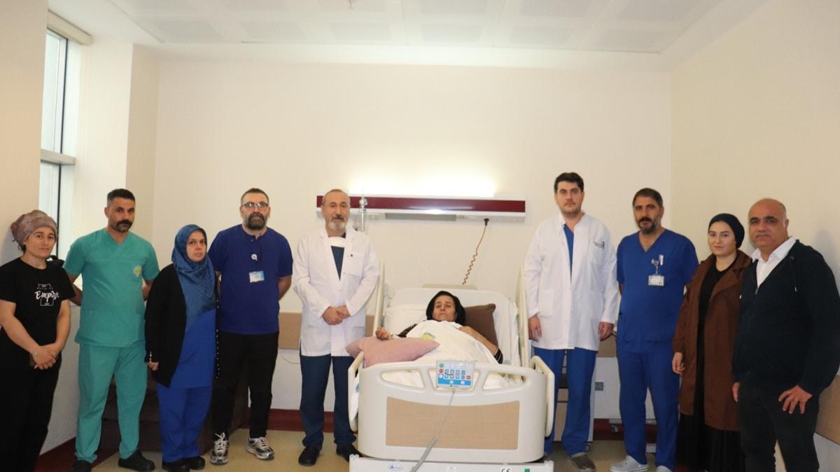 anlurfa'da nadir operasyon! 15,8 kiloluk tmr karld